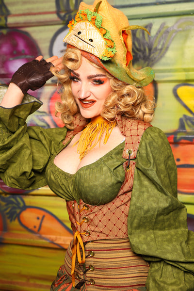 Cropped Vixen in Spicy Dot-  "Taco Monday! Celebrating 22 Years of Damsel"
