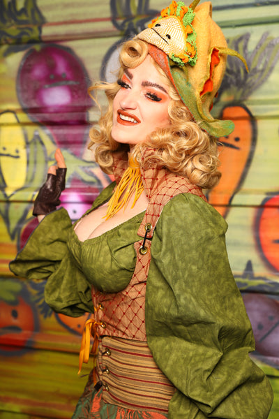 Cropped Vixen in Spicy Dot-  "Taco Monday! Celebrating 22 Years of Damsel"