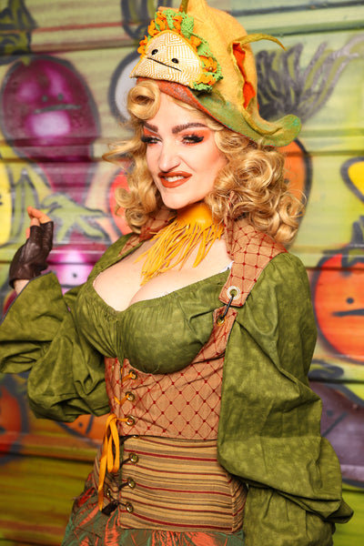 Cropped Vixen in Spicy Dot-  "Taco Monday! Celebrating 22 Years of Damsel"