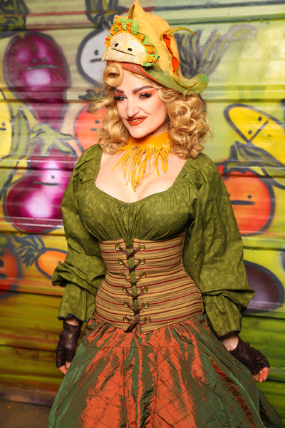 Petite Wench Corset in Fiesta Stripe-  "Taco Monday! Celebrating 22 Years of Damsel"
