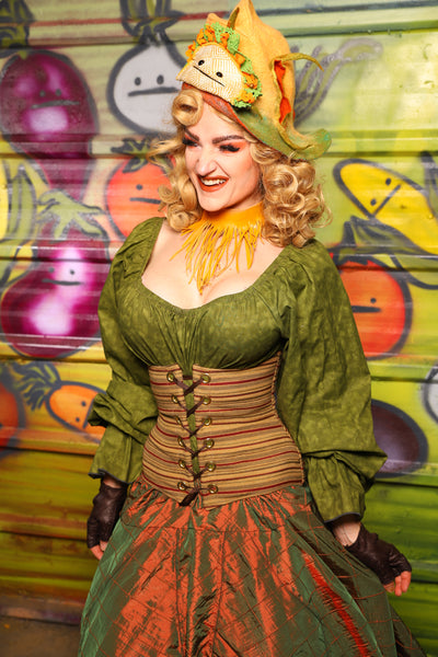 Petite Wench Corset in Fiesta Stripe-  "Taco Monday! Celebrating 22 Years of Damsel"