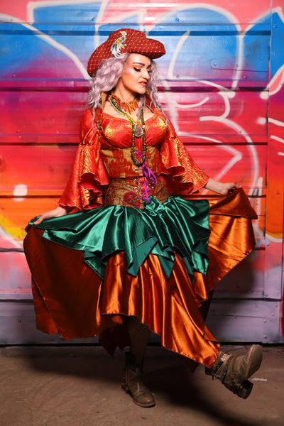 22. Mini Fairy Skirt in Jewelwing Satin - A Chest Full of Jewels Collection