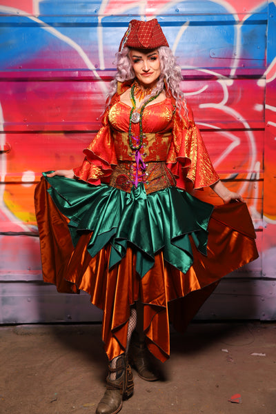22. Mini Fairy Skirt in Jewelwing Satin - A Chest Full of Jewels Collection