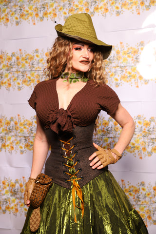 65. Wench Corset In Barkcloth - The Leave It To Beaver Collection
