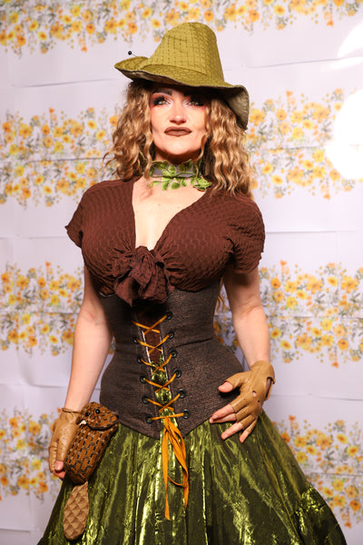 65. Wench Corset In Barkcloth - The Leave It To Beaver Collection