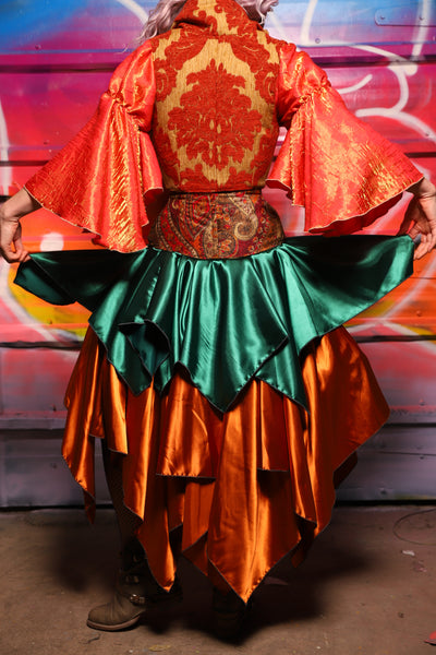 22. Mini Fairy Skirt in Jewelwing Satin - A Chest Full of Jewels Collection