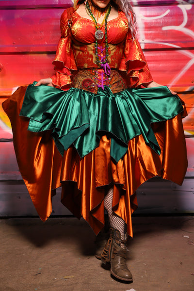 22. Mini Fairy Skirt in Jewelwing Satin - A Chest Full of Jewels Collection