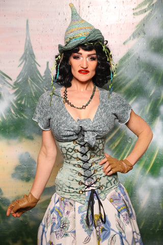 Torian Corset in Spearmint Lattice - Day 6 of 12 Days of Damsel Christmas 2025