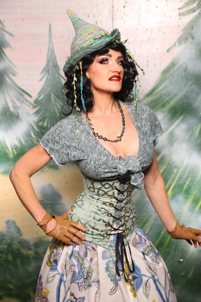 Torian Corset in Spearmint Lattice - Day 6 of 12 Days of Damsel Christmas 2025