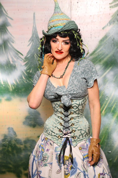 Torian Corset in Spearmint Lattice - Day 6 of 12 Days of Damsel Christmas 2025