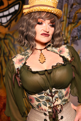 Cropped Sorceress in Emerald May - "Potatoes & Molasses" Collection