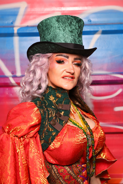 31. Sgt. Pepper Vest in Emerald & Gold Vine - A Chest Full of Jewels Collection