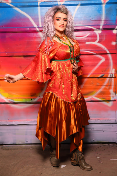 18. Flounce Blouse in "Here Comes the Sun" Shimmer - A Chest Full of Jewels Collection