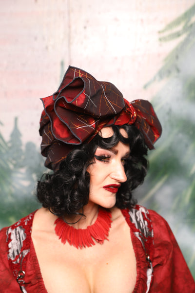 Head Wrap in Ruby Stardust - Day 2 of 12 Days of Christmas