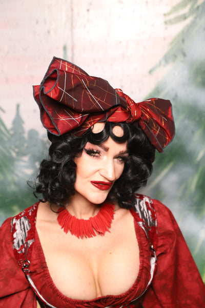 Head Wrap in Ruby Stardust - Day 2 of 12 Days of Christmas