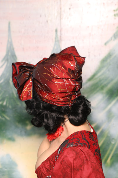 Head Wrap in Ruby Stardust - Day 2 of 12 Days of Christmas
