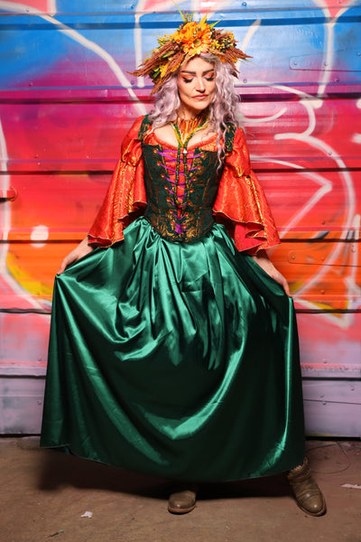 39. Tulip Skirt in Jewelwing Satin - A Chest Full of Jewels Collection