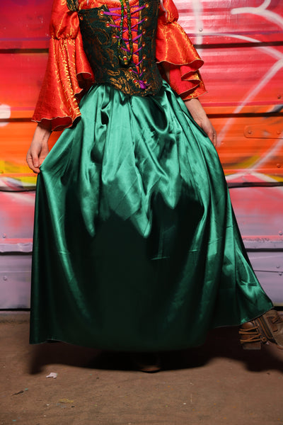 39. Tulip Skirt in Jewelwing Satin - A Chest Full of Jewels Collection