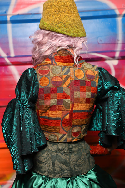 10. Cropped Vixen Underbust Corset in Puppet Theater - A Chest Full of Jewels Collection