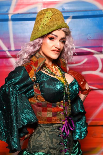 10. Cropped Vixen Underbust Corset in Puppet Theater - A Chest Full of Jewels Collection