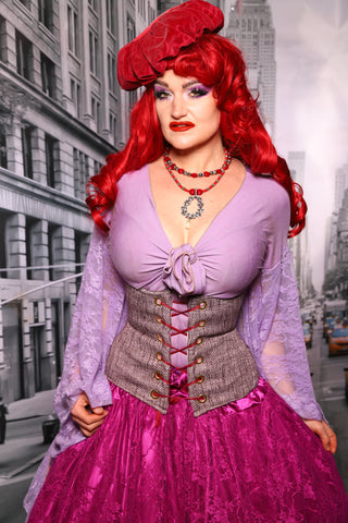 Petite Wench Corset in Lavender Herb #60 - The "Menis to Sasiete" Collection