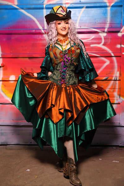 21. Mini Fairy Skirt in Copper Taffeta - A Chest Full of Jewels Collection