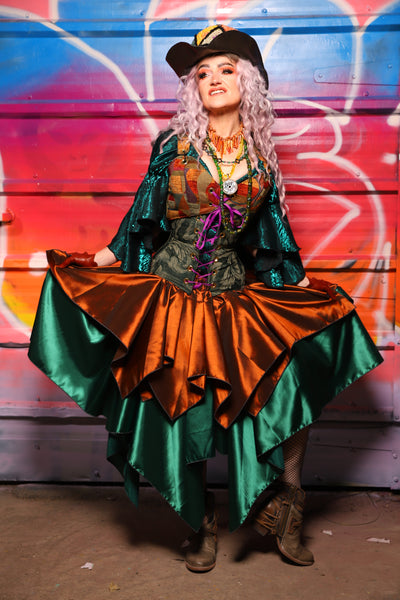 21. Mini Fairy Skirt in Copper Taffeta - A Chest Full of Jewels Collection