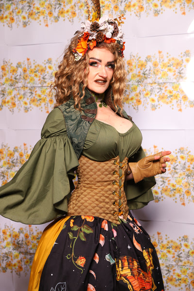 45. Petite Wench Corset In Acorn - The Leave It To Beaver Collection