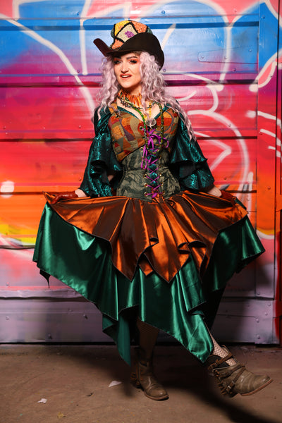 21. Mini Fairy Skirt in Copper Taffeta - A Chest Full of Jewels Collection
