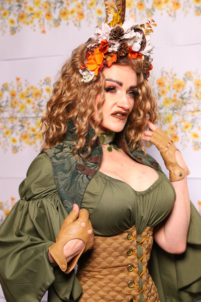 51. Sgt Pepper Vest In Green Forest Scroll - The Leave It To Beaver Collection