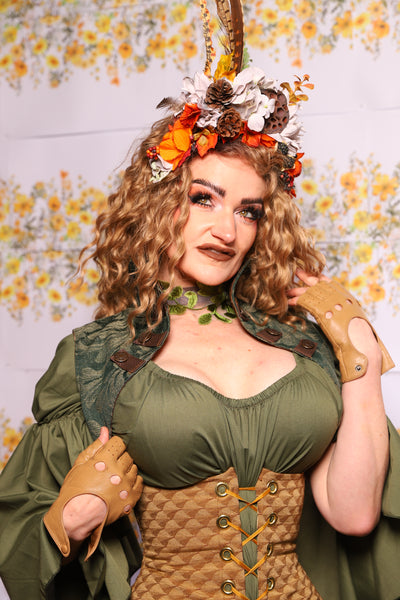 51. Sgt Pepper Vest In Green Forest Scroll - The Leave It To Beaver Collection