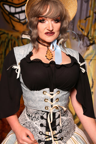 Cropped Sorceress in Beatrice Blue - "Potatoes & Molasses" Collection
