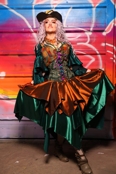 21. Mini Fairy Skirt in Copper Taffeta - A Chest Full of Jewels Collection