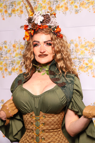 51. Sgt Pepper Vest In Green Forest Scroll - The Leave It To Beaver Collection