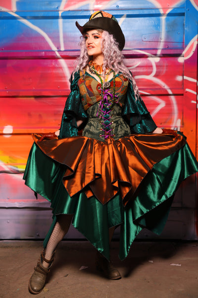 21. Mini Fairy Skirt in Copper Taffeta - A Chest Full of Jewels Collection