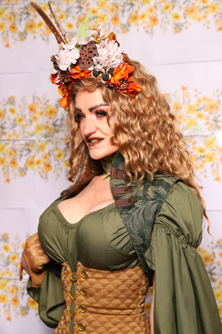 51. Sgt Pepper Vest In Green Forest Scroll - The Leave It To Beaver Collection