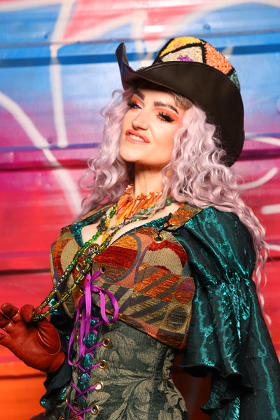 07. Cropped Courtier Overbust in Puppet Theater – A Chest Full of Jewels Collection