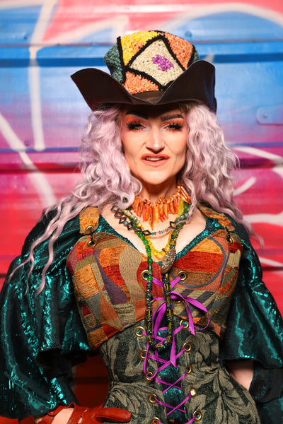 07. Cropped Courtier Overbust in Puppet Theater – A Chest Full of Jewels Collection