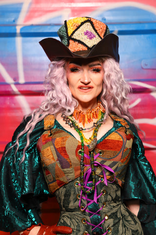 07. Cropped Courtier Overbust in Puppet Theater – A Chest Full of Jewels Collection