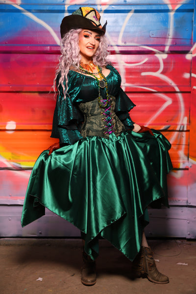 15. Fairy Skirt in Jewelwing Satin - A Chest Full of Jewels Collection