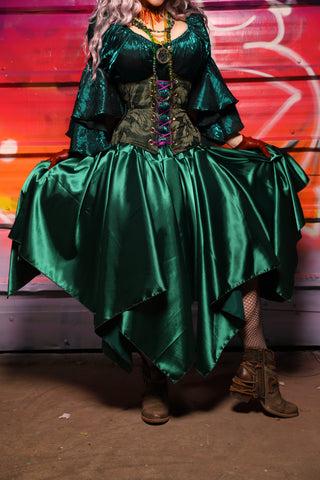 15. Fairy Skirt in Jewelwing Satin - A Chest Full of Jewels Collection
