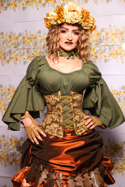47. Petite Wench Corset In Moss Hollow - The Leave It To Beaver Collection