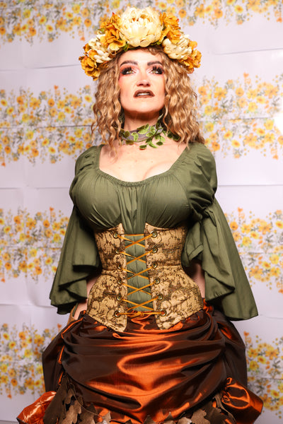 47. Petite Wench Corset In Moss Hollow - The Leave It To Beaver Collection