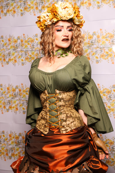 47. Petite Wench Corset In Moss Hollow - The Leave It To Beaver Collection