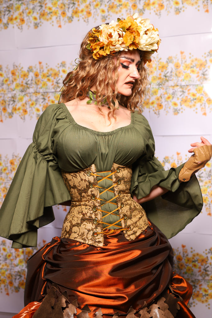 47. Petite Wench Corset In Moss Hollow - The Leave It To Beaver Collection