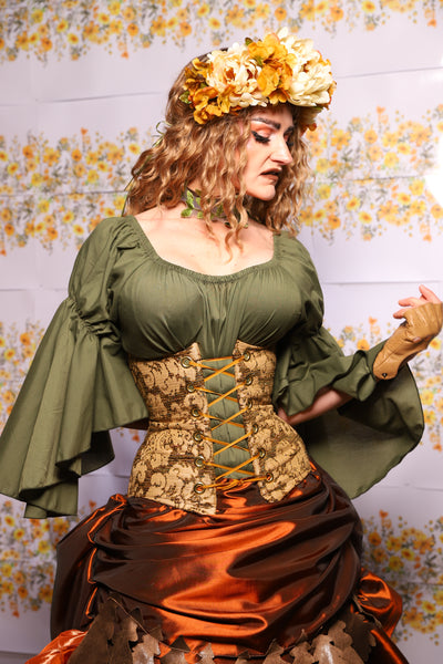 47. Petite Wench Corset In Moss Hollow - The Leave It To Beaver Collection