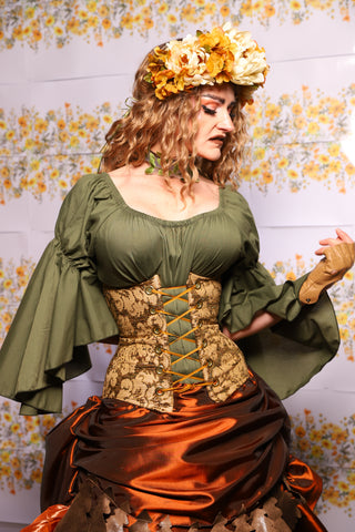 47. Petite Wench Corset In Moss Hollow - The Leave It To Beaver Collection