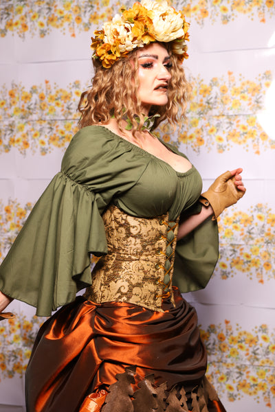 47. Petite Wench Corset In Moss Hollow - The Leave It To Beaver Collection