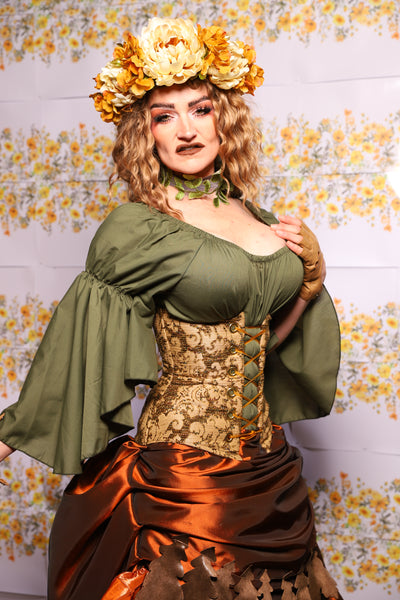 47. Petite Wench Corset In Moss Hollow - The Leave It To Beaver Collection