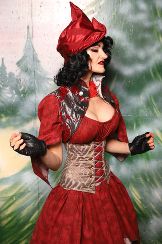 Sgt Pepper Vest in Crimson & Silver Medallion - Day 2 of 12 Days of Christmas